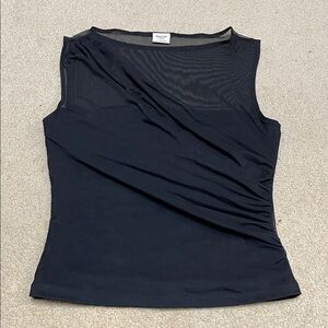 Abercrombie Black Mesh Detail Tank Top